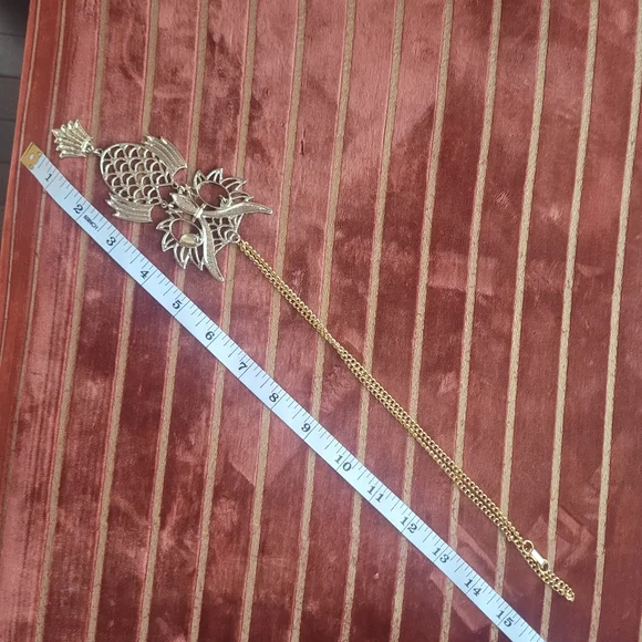 1980s XL Owl Necklace - Picture 4 of 7